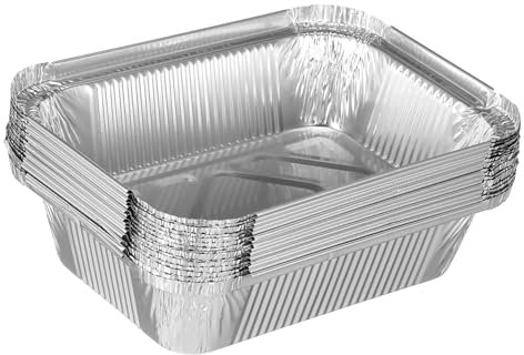 Amosfun 40 Pcs Plateau De Service Feuille Grill Lèchefrite Plat De Cuisson Avec Couvercle Casseroles En Aluminium Avec Couvercles Casseroles Grille- Plateau À Cupcakes En Aluminium