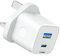 USB C Plug Fast Charge,2 Pack New Apple iPhone Fast Charger Plug Type-C and USB Dual Port USBC Plug Adaptor UK Quick Charging for i Phone 16e 16 16 Pro 15 14 13 12 11 Pro Max XS XR SE,iPad A16,Watch