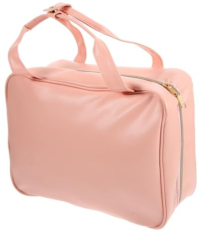 Happyyami Trousse De Toilette De Voyage Imperméable Organisateur De Rangement Spacieuse Grand Volume Portable Femme Couleur Rose Poignée Et Compartiments Pratiques