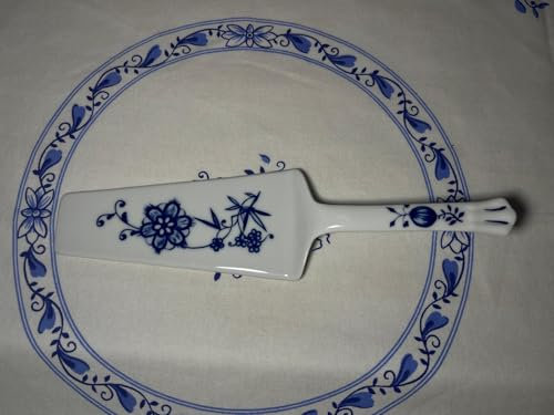 Generisch Pelle à tarte/pelle à tarte en porcelaine motif oignon de 23,5 cm de long, spatule à gâteau.