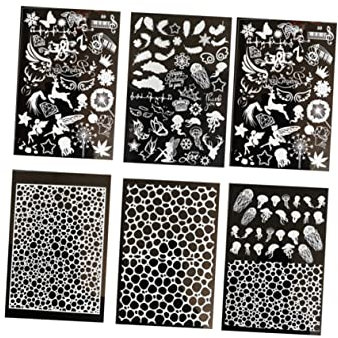 YOSADIER 6blätter Epoxidharz Material Füller Wasserwellen Aufkleber Für Bastelprojekte Kreative Epoxy Dekorationen Accessoires Für Scrapbooking Und Journaling