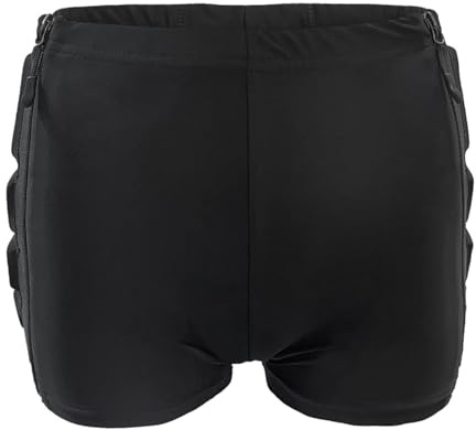 Tbest Barn Vadderade Shorts, Andningsbara 3D -rumpa Höftskyddskuddar Korta Byxor för åkskidåkning Snowboard (M)