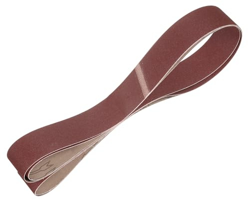 QUARKZMAN 50mm x 1829mm Bandas de Lija Set, 3pcs Cintas Abrasivas 180 Grano Correa para Lijadoras Óxido Aluminio para Carpintería Pulido de Metal Afilador de Cuchillo
