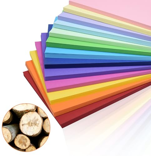 100 Blatt Tonpapier a4 Bunt mit 10 Pastellfarben für Farben Papier für Hand, Falten und Drucken, a4 Bastelpapier für Diy Origami und Handgemachte Projekte Zum Malen, Origami