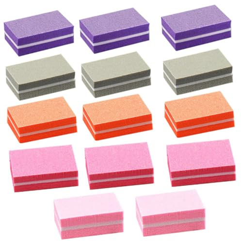 Nagelfeilenblock aus Schwamm für Maniküre und Pediküre | Acrylnägel und Nagelverlängerungen, Kompaktes für Unterwegs, 50 Stück-pack