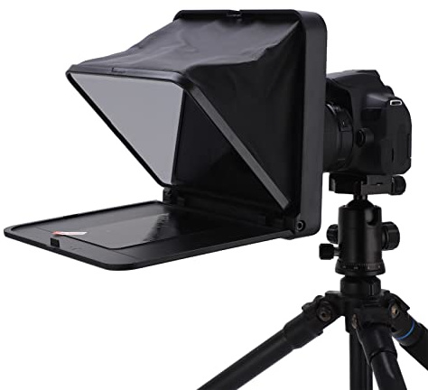 Annadue Téléprompteur TC7 pour Appareil Photo Reflex Numérique, Télécommande et Application, pour Appareil Photo Reflex Numérique, Objectif Grand Angle, Enregistrement Vidéo,
