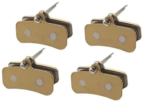 Bakre rullbromssats 4 kolv cykel metall skiva bromsbelägg Hydrauliska bromsbelägg Passar för Nutt Y5 Cykel Scooter Hydrauliska bromsok(4 Pair Metal)