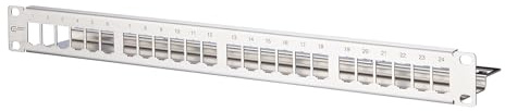 METZ CONNECT Modul 19 Zoll Modulträger 1HE 24 Port Edelstahl unbestückt