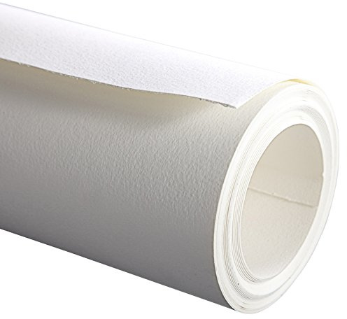 Clairefontaine - Ref 96701C - Etival kallpressad pappersrulle för akvarellmålning och ritning (en rulle) - 1,3 x 10 m - 300 gsm cellulosa konstpapper