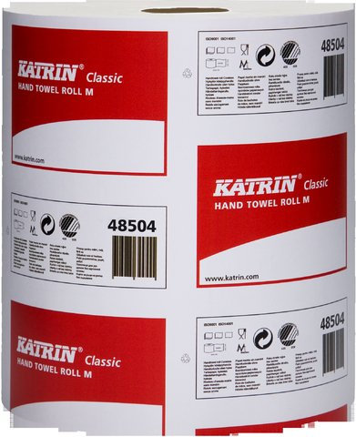 Katrin 485049 Handtuchrolle M KATRIN 1-lagig weiß 20,5x38cm 6x790 Bl
