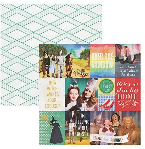 Paper House Productions P-2081E 12 Double Sided Scrapbook Papers, Wizard of Oz Tags (15-Pack)
