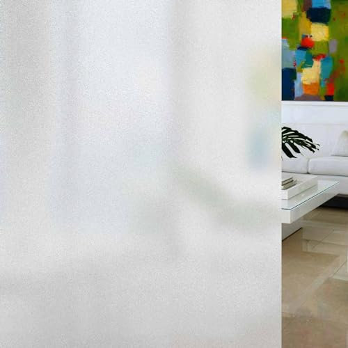 VSUDO Privacy Window Film, Frosted Glass Pattern Window Tint for Home, Static Cling Window Glass Sticker (30x200 cm)