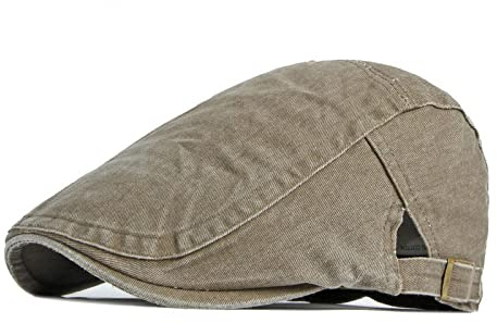 QBQZXAOSOWH Barett Cap Flache Kappe Einfarbige Ballonmützen Aus Baumwolle Flache Schirmmütze Männer Und Frauen Maler-Baskenmützen 54-59 cm ArmyGreen