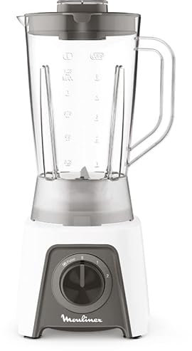Moulinex LM2C3110 Blender Hachoir et Broyeur, Blanc/Gris, 450W