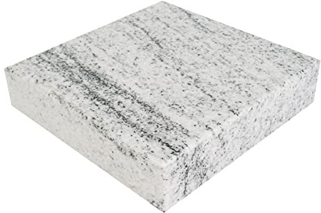 KOKA Socle en granit Viscont White Vases funéraires soucoupe