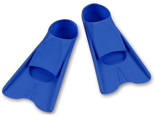 DRUNA Schwimmflossen Kurz für Schwimmen, Tauchen und Pooltraining. Kurze Flossen, Unisex (Blau, 30/31)