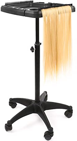 Mobile Salon Tablett Wagen, Perücke Werkzeuge Haarverlängerung Wagen, mit 5 360 ° Räder Friseur Werkzeug Storage Trolley, abnehmbare Utility Trolley Werkzeughalter für Friseursalon, Pet Shop