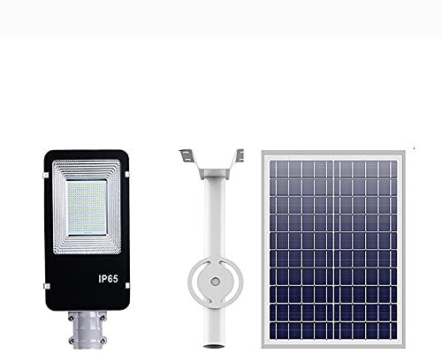 Lampioni solari per esterni, luci solari per esterni dal tramonto all'alba con telecomando, proiettore a led di sicurezza bianco luce diurna per cortile, giardino, strada-100w (100w) (200w)