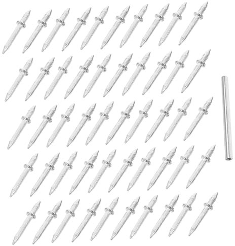 jojofuny 1ensemble Clous Double Tête Invisibles Pour Plinthes Clous à Double Pointe Inoxydable Avec Outil Inclus Pour Décoration Murale Et Fixation