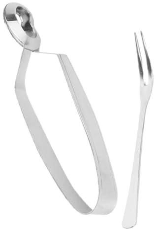 Cabilock Schneckenzange Schnecken-servierzange Schneckengabel Französische Schneckengabel Küchenschnecken Einfache Handhabung