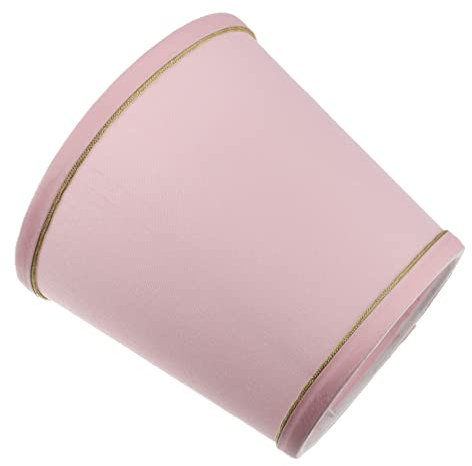 Tofficu Fabric Lampshade Cloth Bedside Lamp Shade Cover Modern Cloth Lamp Shade Decor for Home Office, Pink Px39 Wall Light Cover