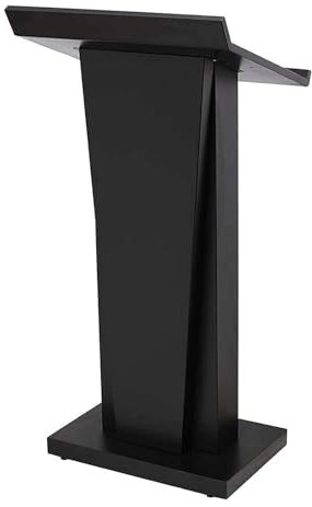 Podiumständer aus Metall mit offenem Stauraum, Konferenztisch, modern, schlicht, tragbarer Empfangstisch für Veranstaltungen, höhenverstellbar, langlebiges und stilvolles Design