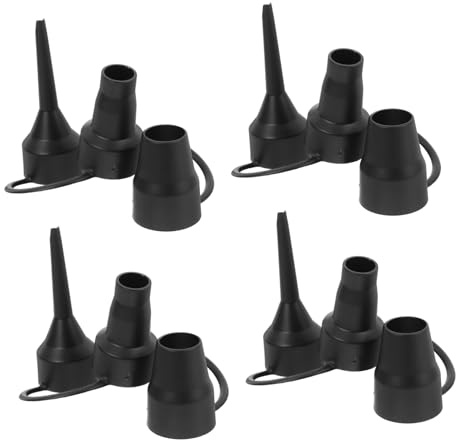 CONGARTENO 4Pcs Inflatable Pump Nozzles Plastic Air Pump Attachments Durable Replacement for Air Beds Swimming Pools and Inflatable Sofas Lightweight and Reusable Accessories for Outdoor Use