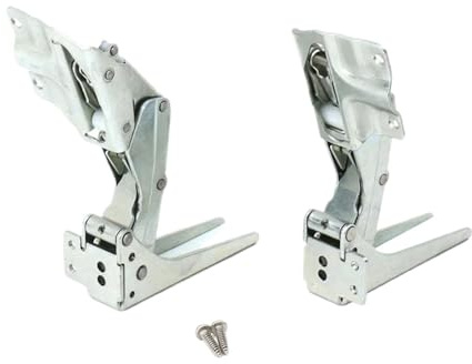 1SET Fridge Freezers Integrated Door Hinge 22x5.5cm Left and Right Pair, Compatible for Hettich，5.0 41.5 Type Hinges Fridge Accessories