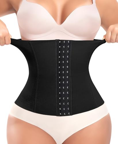 Femme Gaine Amincissante Ventre Plat Invisible Corset Minceur Ceinture Amincissante Waist Trainer Post Partum Serre Taille Body Sculptant Invisible (#01 Noir,L)