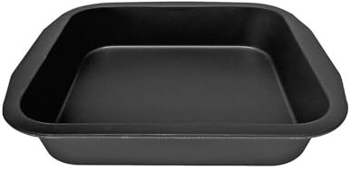 Zenker Brownieform Black Metallic – Premium Backform 270 x 260 x 50 mm, 1600 ml, hitzebeständig bis 230°C, inkl. 5 Jahre Herstellergarantie