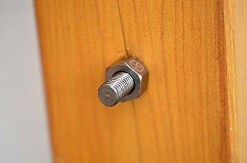 Geocaching Versteck Silberne magnetische Schraube mit Geocaching Logo - incl. Dichtungsring und Rite in The Rain Logstreifen - Geheimversteck