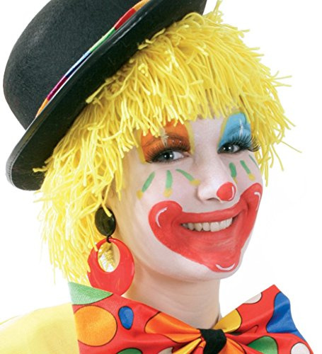 KarnevalsTeufel.de Wollperücke, sortierte Farben, Clown, Fasching, Mottoparty, Kindergeburtstag (gelb)