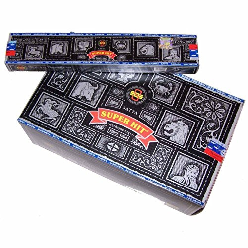 Bastoncini di incenso Super Hit, profumo: Satya Nag Champa, 15 gr, 3 confezioni