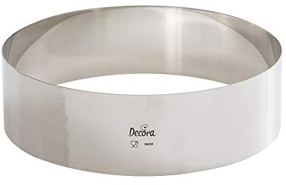Decora 0063745 Cadre Cercle Acier Inoxydable Diamètre 12 x 6 cm, Argent