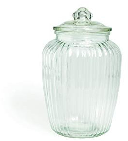 Excelsa Chic Barattolo Vetro, 15x15x24.5 cm