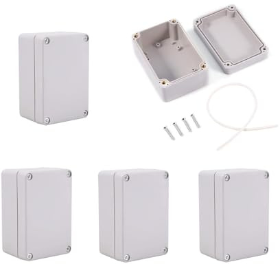5 Stück Wasserdichte Anschlussdose Kabelverbindung Power Case Zaunhülle Für Außenbereich Elektrische Anschlüsse (100 x 68 x 50 mm)
