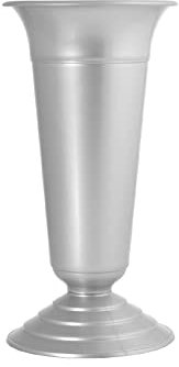 Home Vaso Cimitero Grande, Plastica, Argento, 35 cm, 0.01 mm