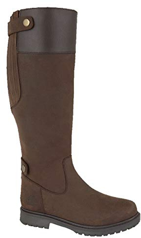 Woodland Womens/Ladies Harper Waxy Leather Country Boot (8 UK) (Dark Brown)