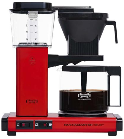 Moccamaster KBG Select, Filter Kaffee Maschische, Filterkaffee, Red, 1.25L
