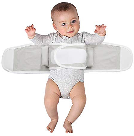 Baby Swaddle Pucksack Schlafsack Verstellbar Elastisch Baumwolle Klettverschluss Wickeldecke Pucktuch Winter Dicker Warme Pucktuch ab 1 Jahre