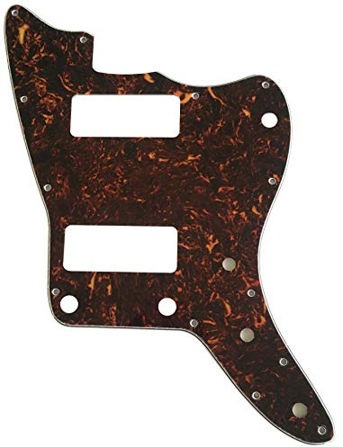 Passend für US Jazzmaster mit P90 Pickups Style No Rhythm Control Gitarren-Schlagbrett (4-lagige, braune Schildkröte)