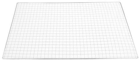 Inzopo Grille de rechange pour barbecue en maille de fer pour camping en plein air, 50 x 30 cm, anti-adhésif, pour poissons, légumes, fumées, cuites, rôtis, Braise – approuvé par la FDA,