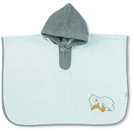 Sterntaler Poncho, Inkl. Kapuze, Bär Ben, Alter: ab 0 Monaten, Größe: 70 x 50 cm, Hellgrün