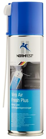 Normfest Viro Air Fresh Plus – Klimaanlagen-Desinfektion und Geruchsentferner für Fahrzeuge, bekämpft Bakterien, Pilze und Keime, frischer Zitrusduft, einfache Anwendung, 300ml