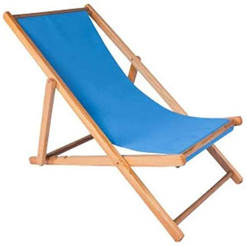 GGZONE Klappbarer Liegestuhl, Holz, klappbarer Liegestuhl, Siesta, Chaiselongue, zusammenklappbarer Liegestuhl für Balkon, Strand, Sonnenliege, Schwerkraft, klappbarer Liegestuhl Beautiful Scenery