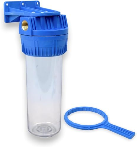 MGidea porta filtro contenitore Cartuccia KIT filtrazione acqua oring chiave ghiera supporto staffa viti attacco ottone 1 1/2 3/4 (1/2 (20,67 mm))