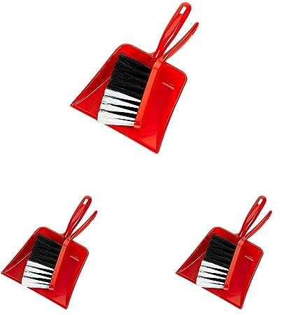 Theo Klein 6613 Pure Fresh brush set, 2-part I Durable Children's Hand Brush Set Including Dustpan I Toys for Children Aged 3 and over (Pack of 3)
