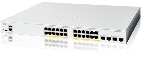 Cisco Commutateur Intelligent Cisco Catalyst 1200-24FP-4X, 24 Ports GE, PoE complète, Ports SFP+ 4x10GE, Garantie limitée à Vie (C1200-24FP-4X)