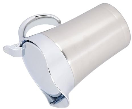 plplaaoo Pot à Sauce, Saucière en Acier Inoxydable, Double Isolation Thermique, Pichet à Sauce Mural, Pichet à Sauce à Double Paroi en Acier Inoxydable 304 à Isolation Thermique(750ml)