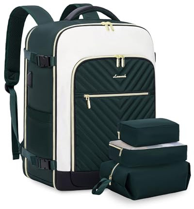 LOVEVOOK Laptop Backpack for Travelling 40L Large Hand Cabin Luggage Rucksack Bag for Women Waterproof Weekend Overnight Carry-ons Ladies Maternity Hospital Bag